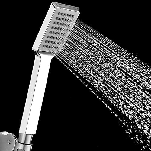 Regadera de mano ABS cromada ahorradora de agua para baño miniatura 5