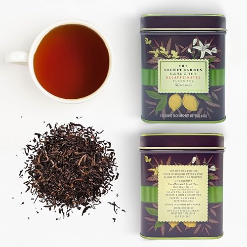 Elephant Park Premium Earl Grey Bergamot Decaf Tea Bags 50 Pack Designer Tin thumb #2