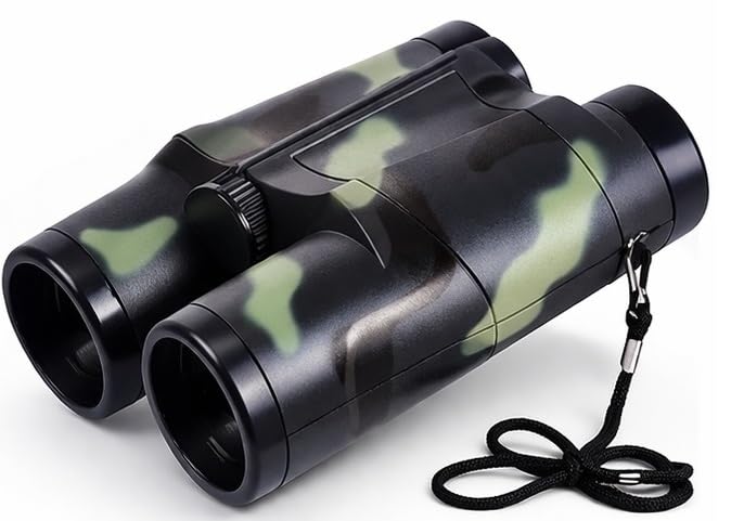 Kids Binoculars Toy with Zoom, Camouflage Pattern, Super HD Lens, Free Lanyard, Educational Toy, Age 5+-image-44