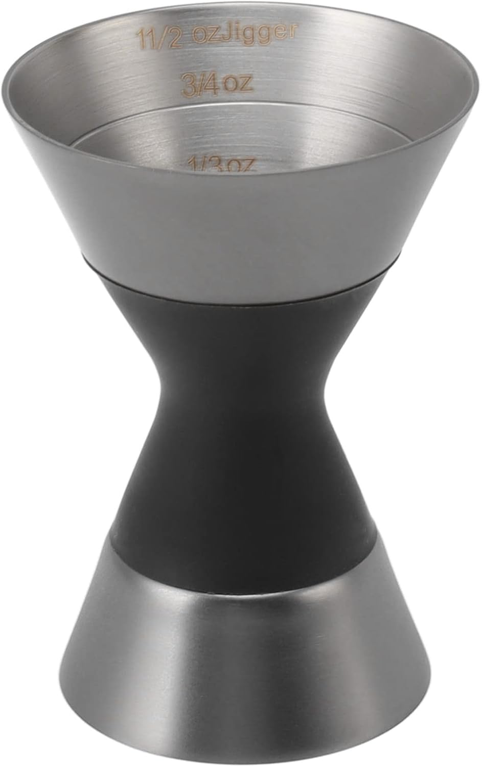 TELoni Cocktail Jigger, Double Sided Scale Measuring Bar Jigger Rust Resistant Delicate Stainless Steel for Home (Color : Black Plating)