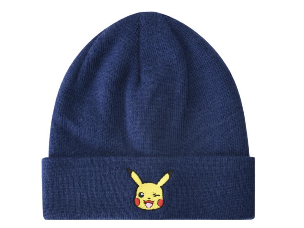 Pokemon Beanie Hat Winter Hat (DE/NL/SE/PL, Numeric, 54, Dark Blue), darkblue