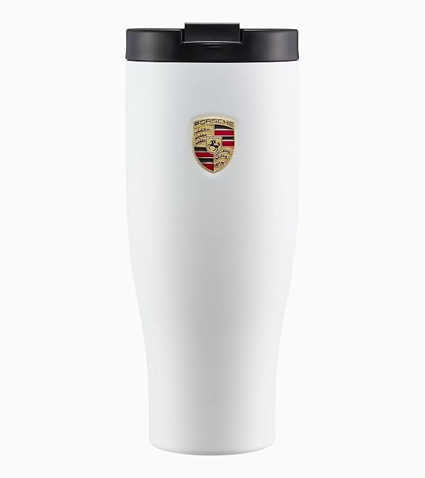 Porsche XL Thermo Mug in Matte White, Stainless Steel 900mL by Porsche - Used condition - US$57.49