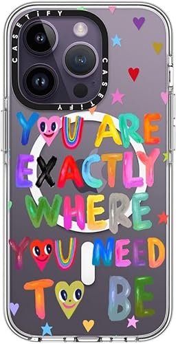 Miniatura 2 de CASETiFY Funda transparente para iPhone 14 Pro Sin amarilleo Protección contra caídas de grado militar 3X de 6.6 pies Magsafe - Tú eres