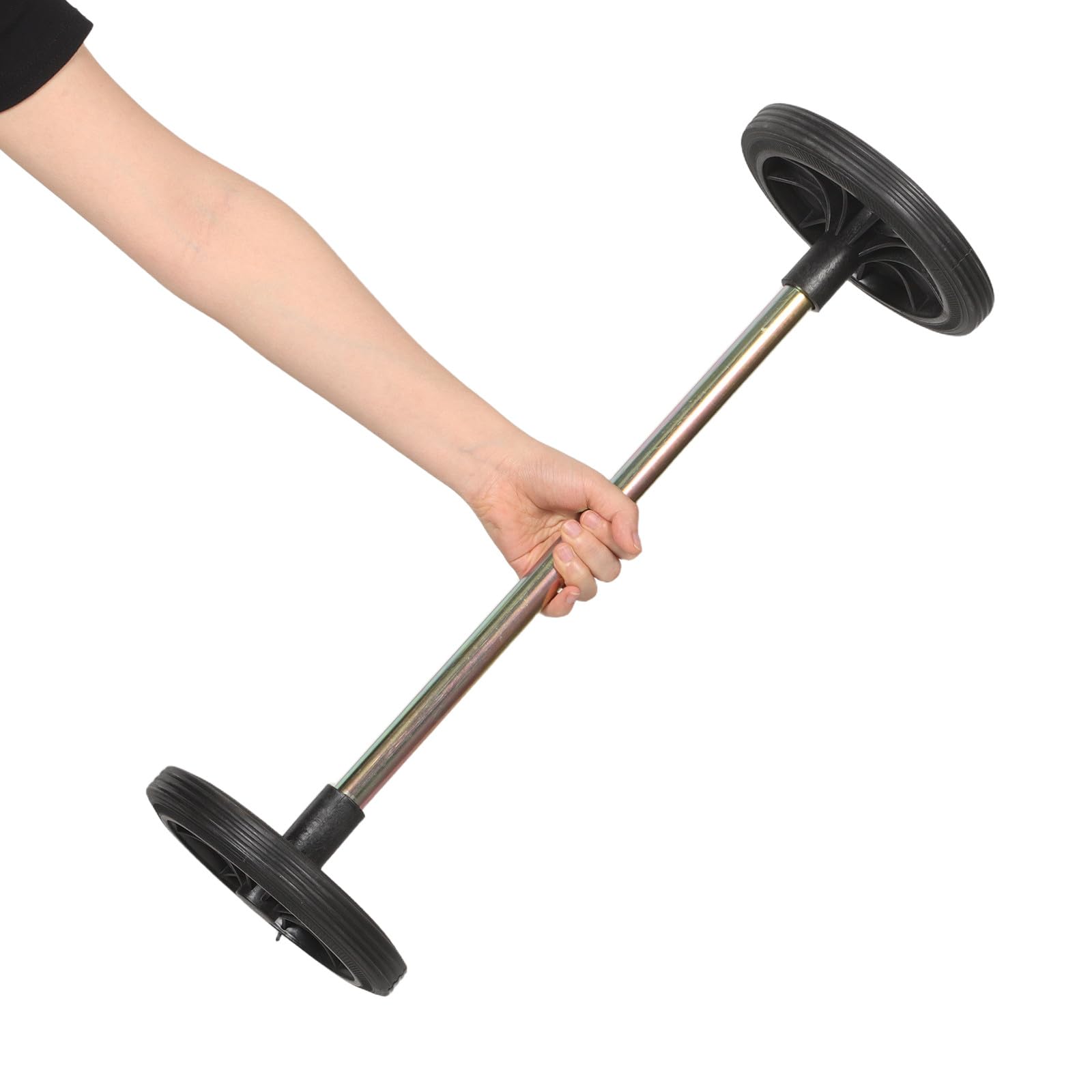 OUNONA 1 jeu de roues de rechange pour poubelle - Roues robustes en caoutchouc de 18 cm (7 po) avec creux de 56 cm (22 po) pour poubelles de 240 L (63,4 gallons). Installation facile et fonctionnement