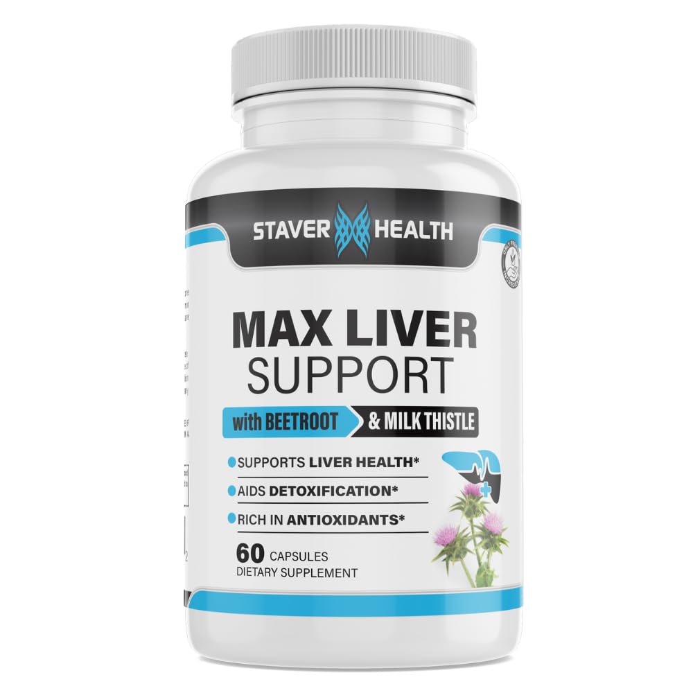 Max Liver Support Supplement Choline, Milk Thistle, Artichoke Extract, Liver Health, Natural Ingredients