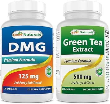 Best Naturals DMG 125 mg & Green Tea Extract 500 mg