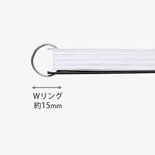 Miniatura 3 de Kyokuto PTW03W FOBCOOP - Cuaderno de anillo, liso, B5, color blanco