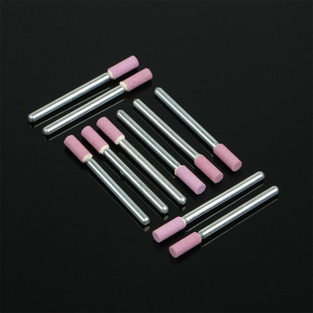 Kit di accessori per smerigliatrice rotante con 10 strumenti per lucidare e rettificare pietre in ceramica per metallo e finitura bordi