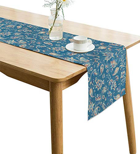 Image of Handmade Jute Table Runner, 12 x 94 Inches for 8 Seater, Heat Resistant & Non-Slip, Natural Rustic Farmhouse Decor, for Dining, Coffee & Centre Table, AATR0062