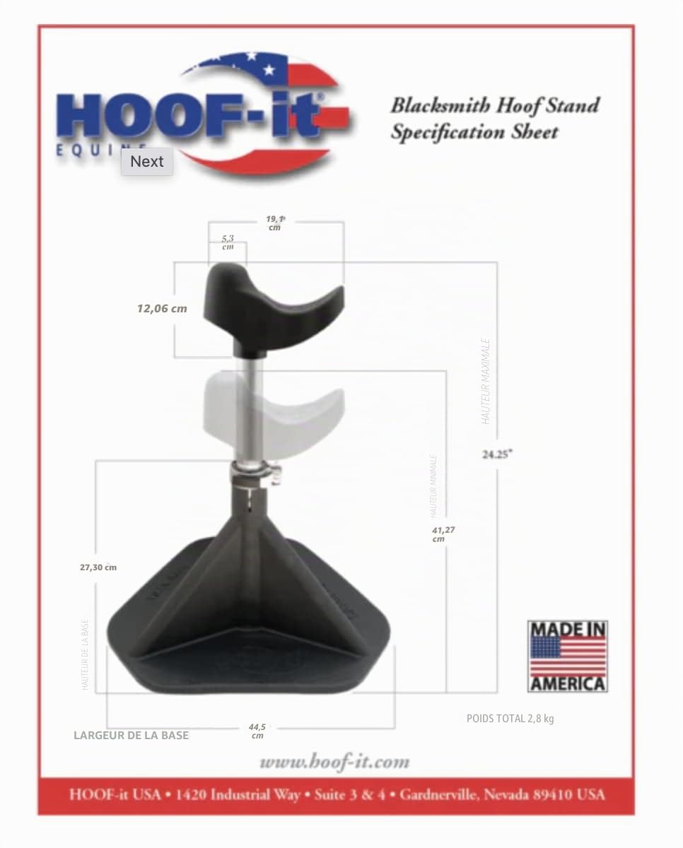 HOOF-IT Blacksmith Support pour Sabot Standard Violet