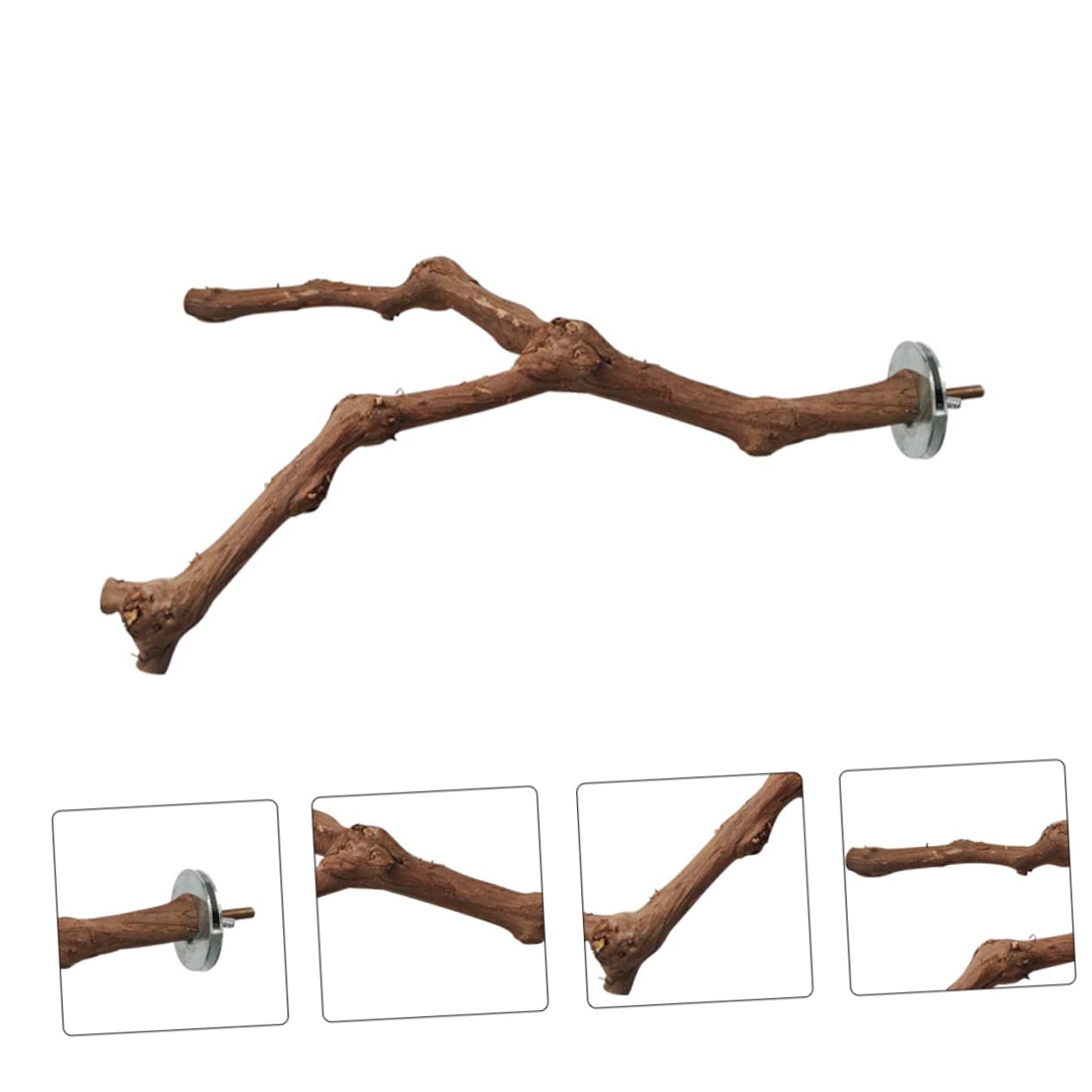 VANZACK 3pezzi Posatoio Per Uccelli Legno Per Pappagalli Giocattolo Per Addestramento e Riposo Struttura Robusta Stile Casual Per Gabbie Di Uccelli