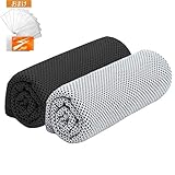 冷たいタオル 冷感タオル２枚セット 人気 濡らす 振ると冷える ひんやりクールコアタオル 瞬間冷却 涼しいタオル そっかん 涼感 速乾 れいかんたおる アイスタオル uvカット スポーツ 首 冷やす 暑さ対策 熱中症対策 グッズ 登山 ジム 海 ランニング ゴルフ ヨガ 汗ふき用