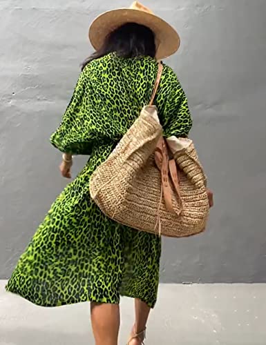 Image of Bsubseach Stylish Tie Dye Open Front Long Kimono Swimsuit Coverup for Women | Loose Fit Boho Style Bathing Suits Cardigans,Summer Causal Resort Wear