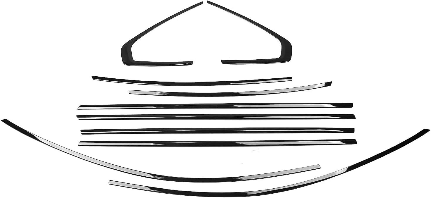 10 Pieces Car Exterior Window Molding Decor Strip Sill For Volvo S90 2017-2025 Side Cover Trim Car Door Window Trim