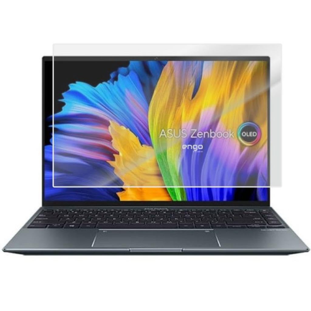 Engo Asus Zenbook 14X Oled 14 İnç İle Uyumlu Mat Ekran Koruyucu Notebook, Yansıma Ve Parlama Önleyici Parmak İzi Bırakmayan Laptop Koruma, 9H Temperli Kırılmaz Esnek Nano Cam 16:10