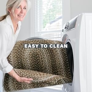 Homespice Wildwood Braided Bath Mat 16x24 Oval Braided Rug. Washable Indoor-Outdoor Entrance Rug, Kitchen Mat, Bathroom Rug, Pet Food Mat Homespice Wildwood Braided Bath Mat 16×24 Oval Braided Rug Washable Indoor Outdoor Entrance Rug Kitchen Mat Bathroom Rug Pet Food Mat