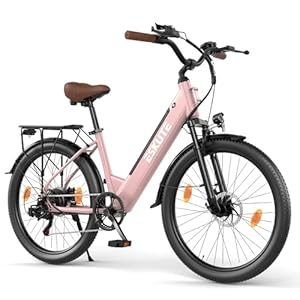ESKUTE C100 Plus Elektrische Fiets, 26Inch E Bike, Met 250W Hogesnelheidsmotor, 36V 13Ah Verwijderbare Batterij, Topsnelheid 25km/u, LCD-scherm, Electric Bike Voor Volwassenen Heren Dames