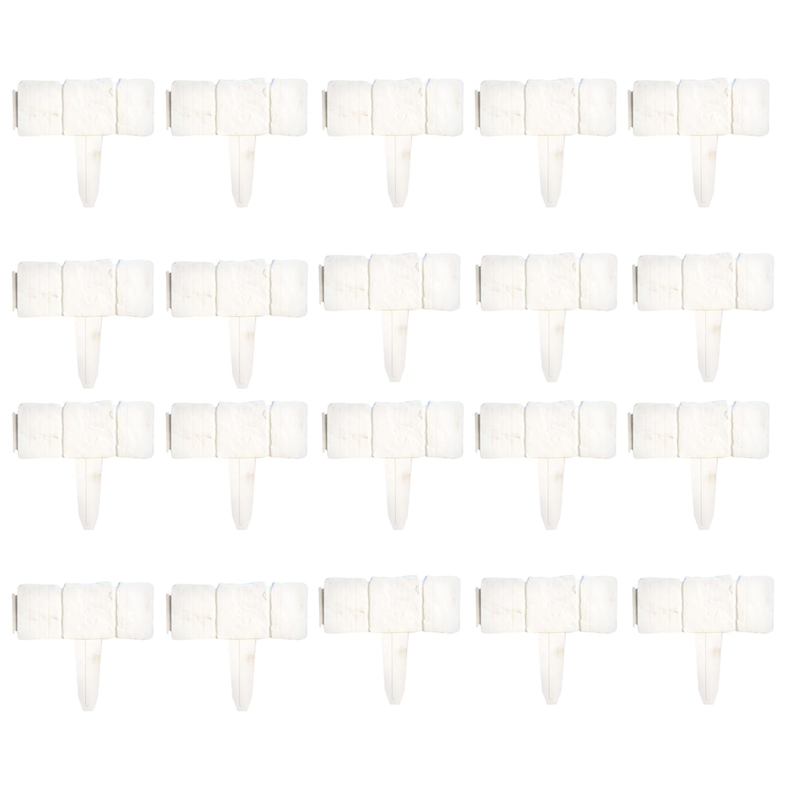 Plastic Garden Fence No Dig Garden Edging Panels Landscaping Border Panels Retaining Fence for Flower Beds Lawns Paths