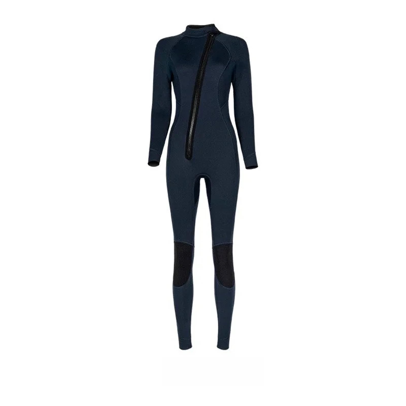 Tauchanzug Neopren Taucheranzug 3mm Frauen Neoprenanzug Badeanzüge for Schwimmen Schnorcheln Tauchen Anzüge(Blue-Women,M)