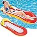 Faffooz Hamac Floattant, Hamacs d'eau, Flotteur Gonflable Piscine, avec Lounge Filet Matelas Gonflable Flottant canapé à Eau Jouets de Piscine pour Adultes Enfants Plage Extérieur Lounger, Rouge