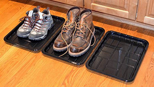 PackTerra 3-PACK of Utility Trays for Boot, Pet, Garden, Shoe 15.7" x 11.8" x 1.0"