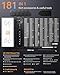 Electric Screwdriver Kit, 181 in 1 Mini Precision Screwdriver Set with 162 Magnetic Bits, 3 Torque Settings, 3.7V Cordless Power Screwdriver Repair Tool for Phone Camera Laptop Watch