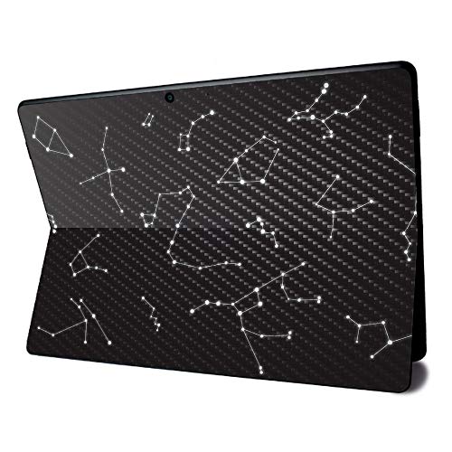 Image of MightySkins Carbon Fiber Skin for Microsoft Surface Pro X - Constellations | Textured Carbon Fiber Finish | Easy to Apply, Remove, and Change Styles | Made in The USA