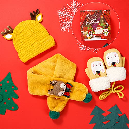 Gorro de bebé con cuerno de ciervo y bufanda un regalo invernal ideal 3