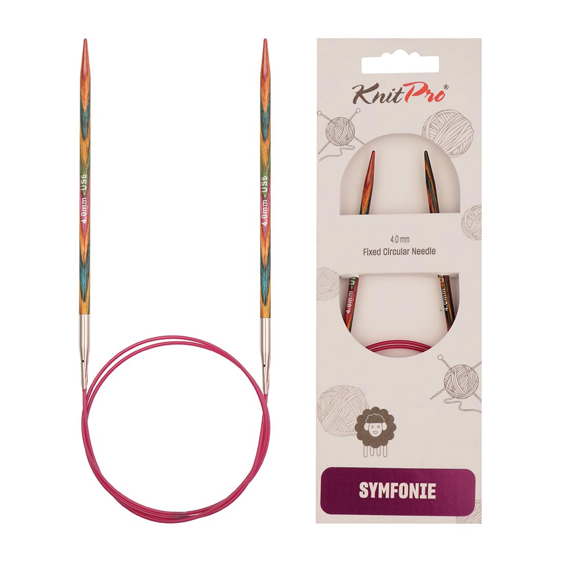 KnitPro Symfonie Fixed Circular Needles 32" (80cm) | 4.00mm