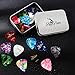 BigDeer 30 pack Celluloid Guitar Picks ，includes Thin,Medium, Heavy & Extra Heavy Picks Plectrums for Acoustic Guitar,Ukulele,Bass Wrapped in tin box