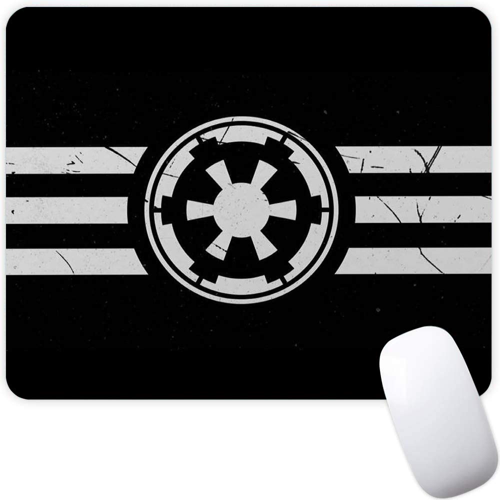 Mouse Pad,Black and White Simple Style Pattern Seamless Waterproof Gaming Anime Gift Mouse Pad Desk Accessories Non-Slip Rubber Mousepad for Laptop and Computer