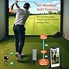 Swinora Golf Launch Monitor & Simulator: Portable Swing Analyzer with 13 Metrics, 3D Driving Range, 3D Trajectory & Video Record for iOS/Android