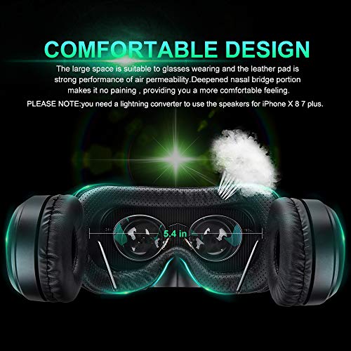 Pansonite Vr Headset with Remote Controller[New Version], 3D Glasses Virtual Reality Headset for VR Games 