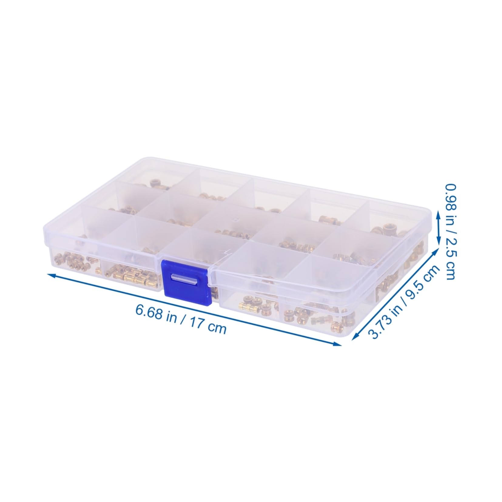 Alipis 330pcs Threaded Inserts Nuts Brass Knurled Screw Nuts for Wood Furniture Easy Install Fasteners