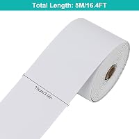 IGTOPS Öntapadós Szegélyléc 10 cm x 5 m - Rugalmas PVC Falszegély, Vízálló, Dekoratív Öntapadó Szalag Konyhába, Nappaliba, Hálószobába (Fehé 8