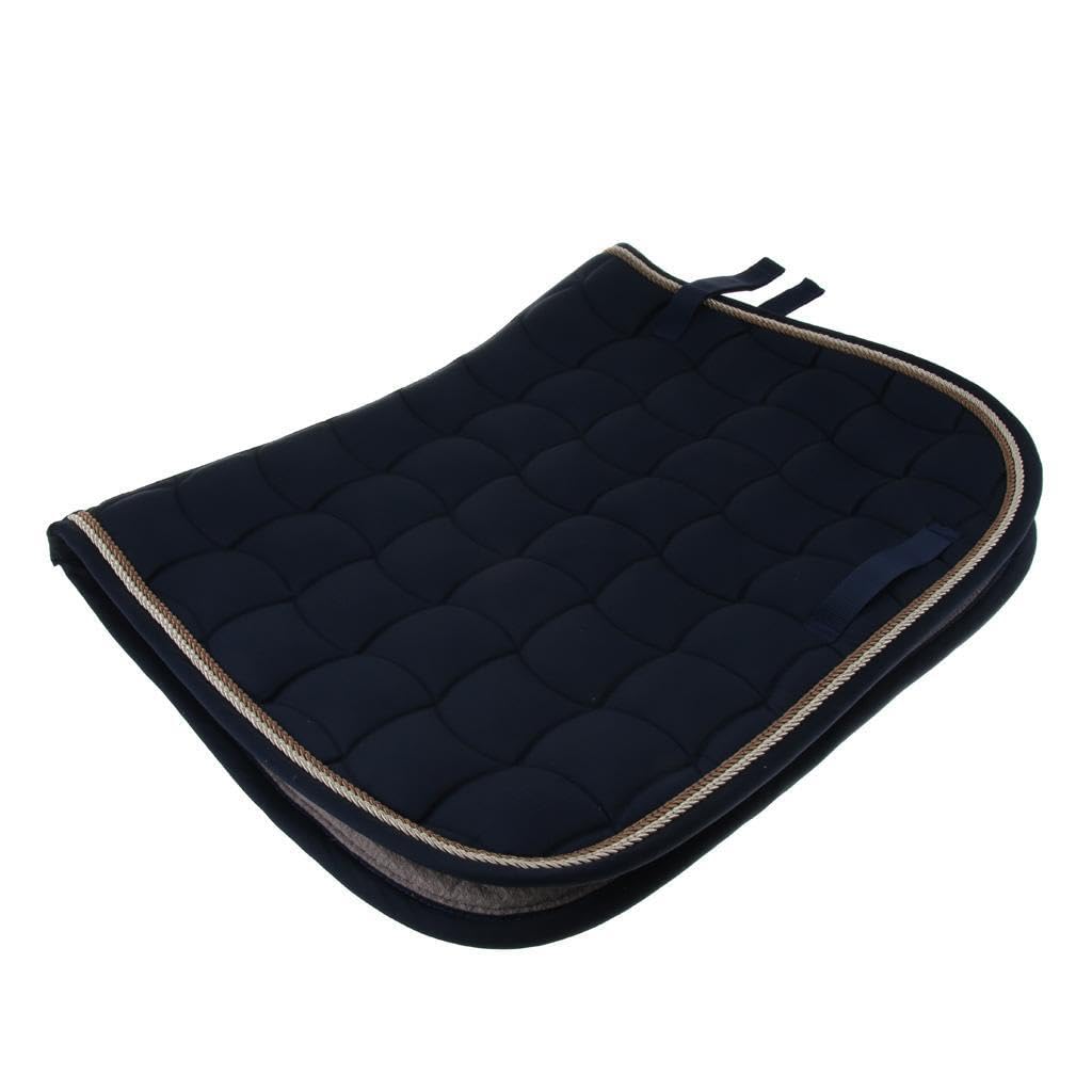 Funda de manta para media silla de montar de caballo, antideslizante, con correas de cincha, para poni, salto y espectáculo.