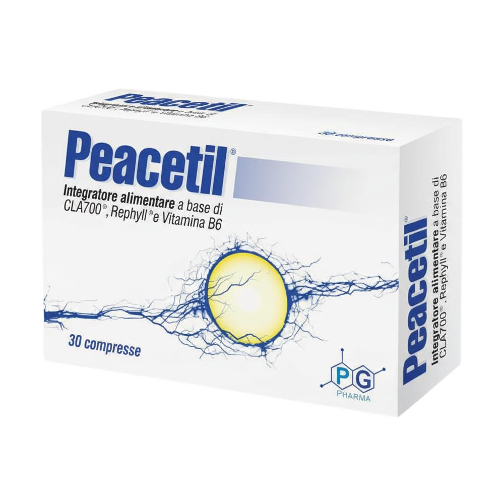 Integratore 100% naturale per nervi infiammati, neuropatie e fibromialgia | con L-Acetilcarnitina, Curcumina, Beta-Cariofillene e Vitamina B6 | 30 compresse| PG Pharma