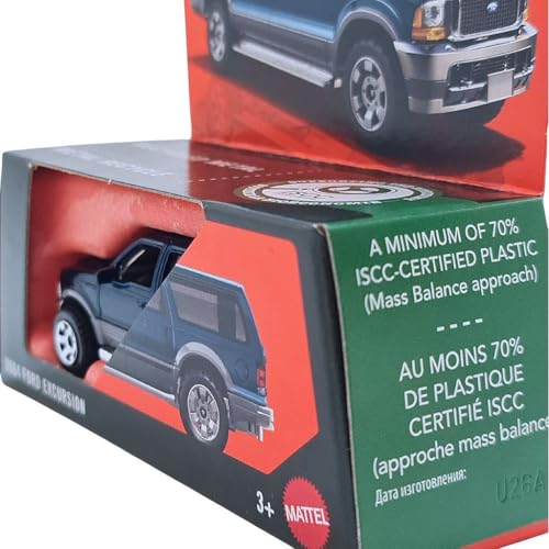 Hot Wheels Match Box Ford Excursion Azul 2004 miniatura 4