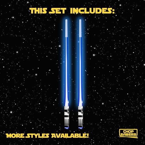 Image of Lightsaber Chopsticks Star War Chopstick Light Up Lightsaber Chopsticks for Adults Saber Sticks Cool Chopstick Light Up Chop Sticks Light Saber Reusable Sushi Lightup Sabers Star War Gift