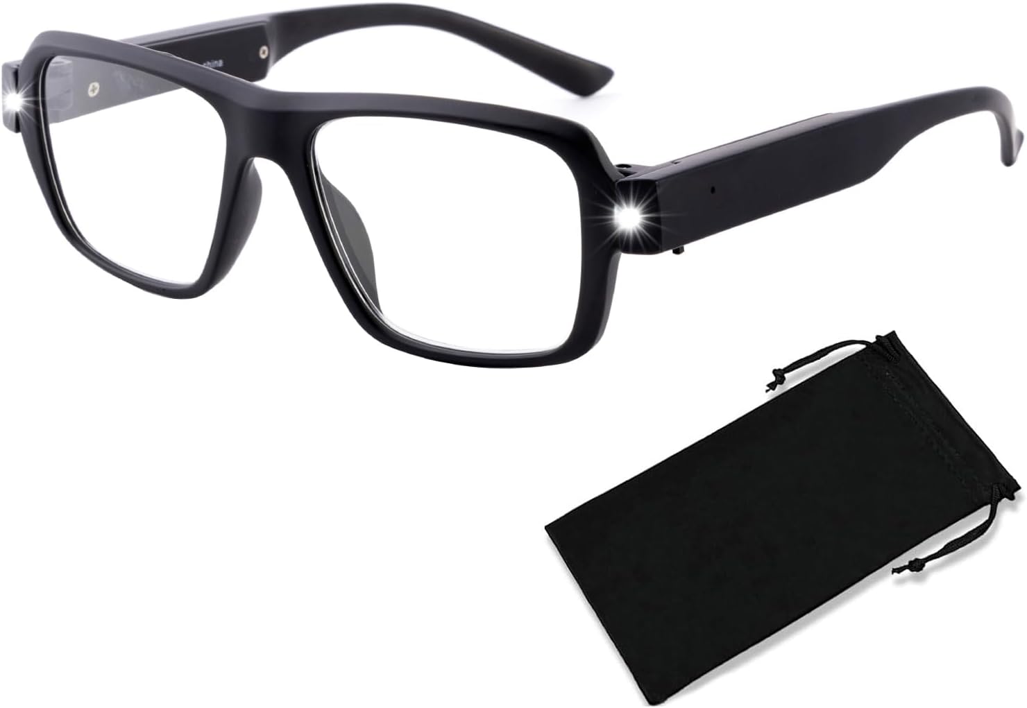 Rechargeable Reading Glasses with Lights – Hands-Free LED Readers & Blue Light Filter