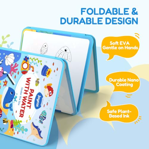 JoyCat Ocean Water Coloring Book for Toddlers 1-3, Foldable EVA, No-Mess - Image 5