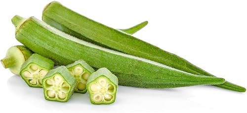 Miniatura 4 de Semillas de okra esmeralda para plantar, más de 50 semillas tradicionales por paquete, semillas de jardín de Isla (semillas de jardín de Isla),