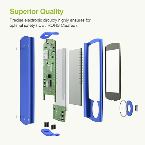 Miniatura 6 de AUVON Unidad TENS recargable estimulador muscular, 24 modos de 4ª generación TENS máquina con 8 almohadillas de electrodo premium de 2 x 2 pulgadas