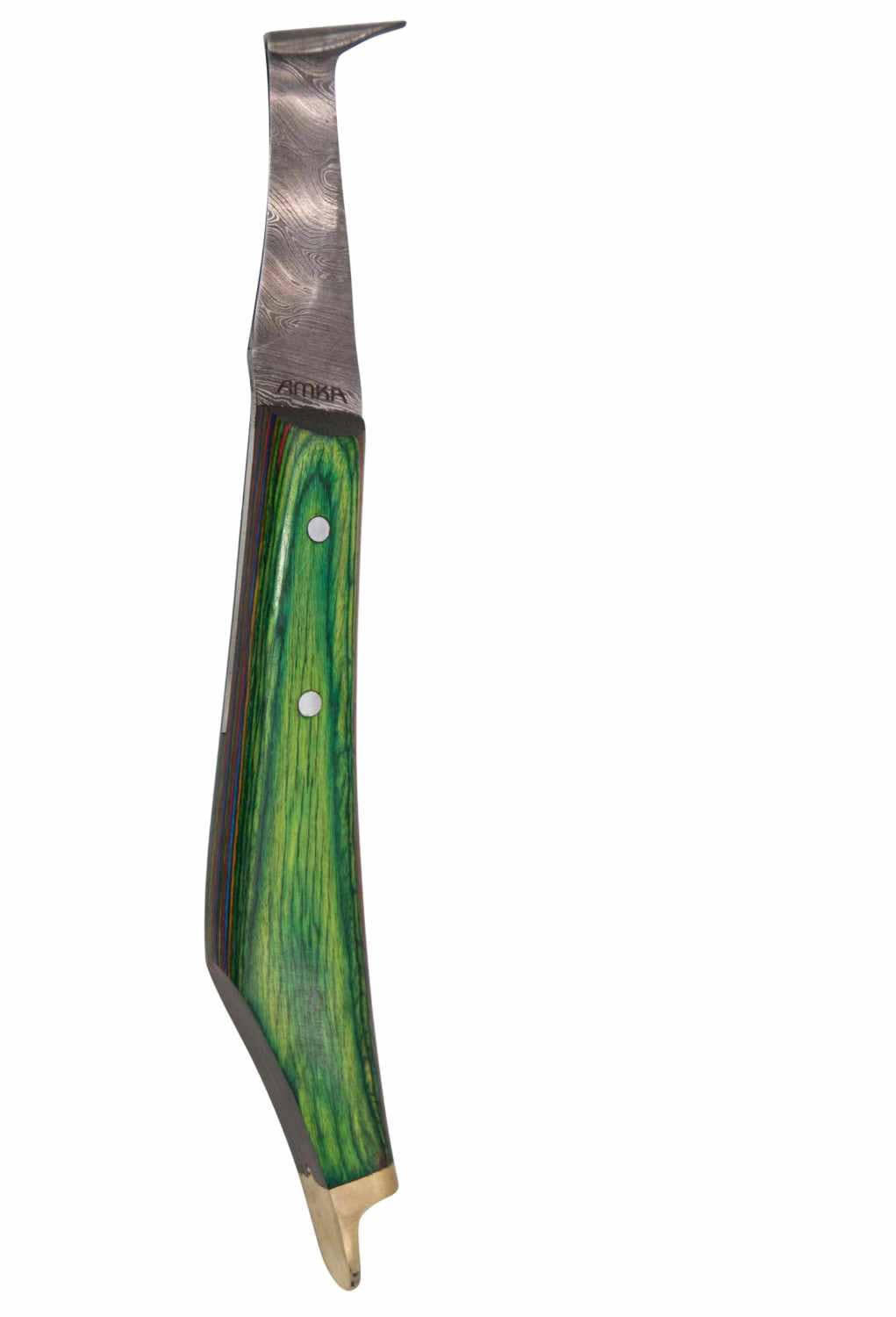 AMKA Has Hufmesser High Alloy Steel Schichtholzgriff mit Messingende PRO