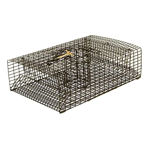 Protoco - CT18R - 11” x 18” (½” x 1” Mesh) -  Crawfish and Shrimp Trap, Freshwater & Saltwater Cage Style Fishing Trap for Crawfish, Crayfish, Crawdads, Shrimp - Black