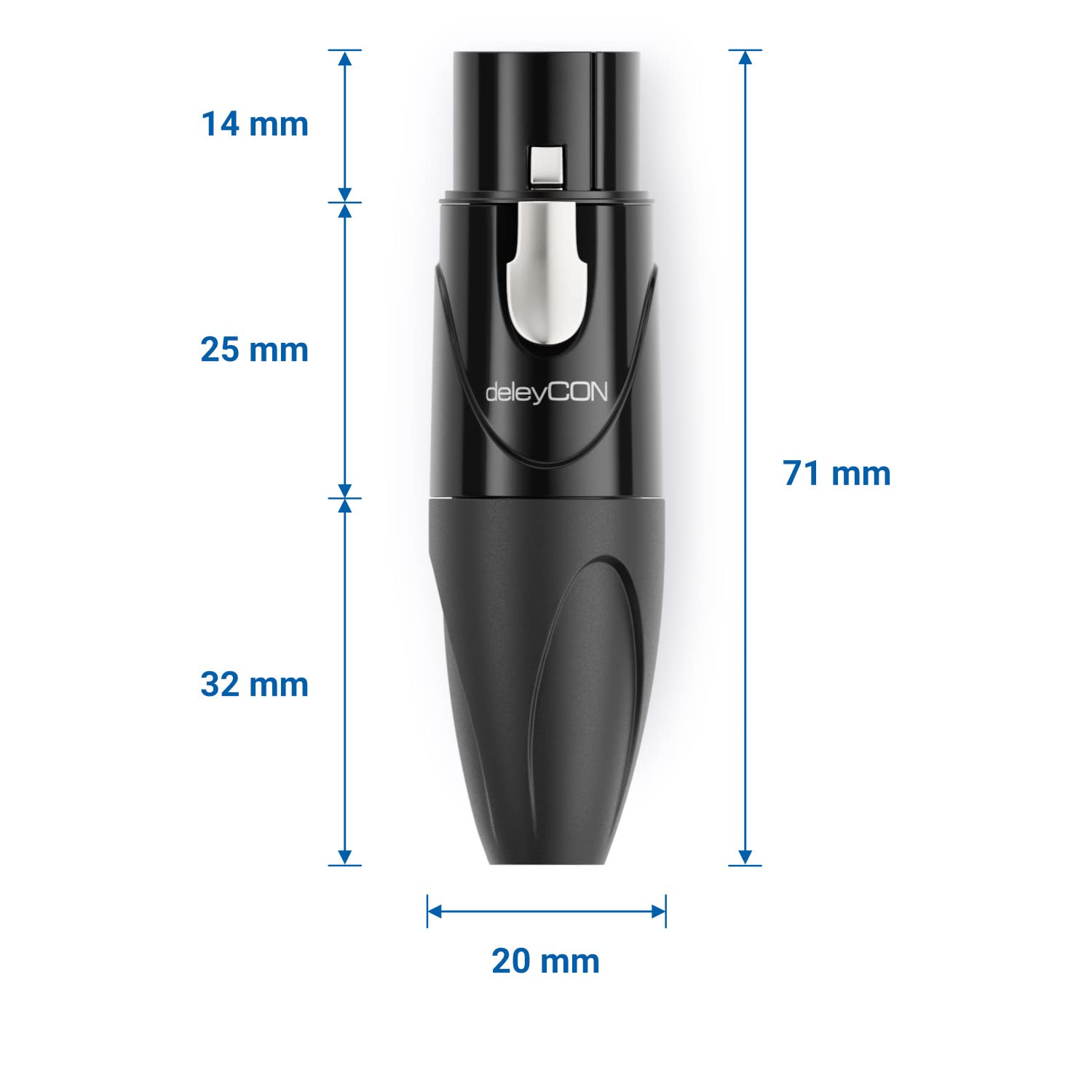 Adattatore Audio XLR DeleyCON - Presa A Connettore Sfuso, Per Microfoni, Altoparlanti, Mixer - Foto 8