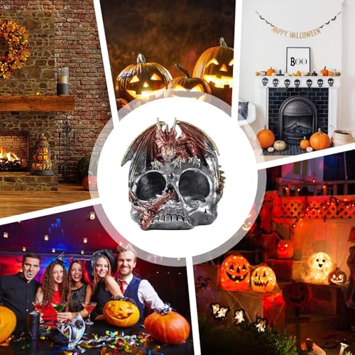 Decoración creativa de calavera de Halloween para mesas de centro elegantes 5