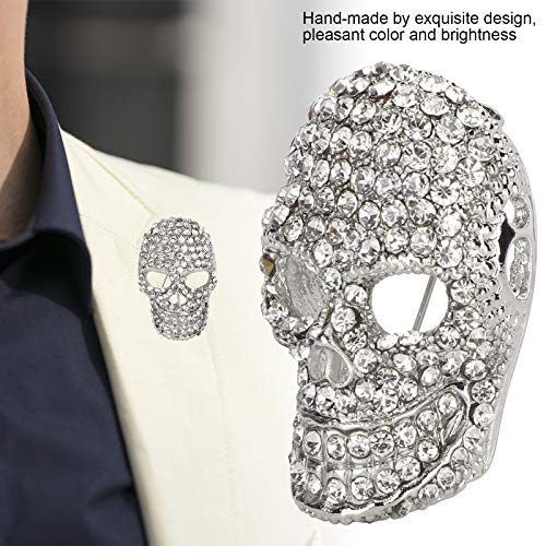 Broche de calavera hecho a mano de estilo vintage para personalizar tu ropa diaria 2
