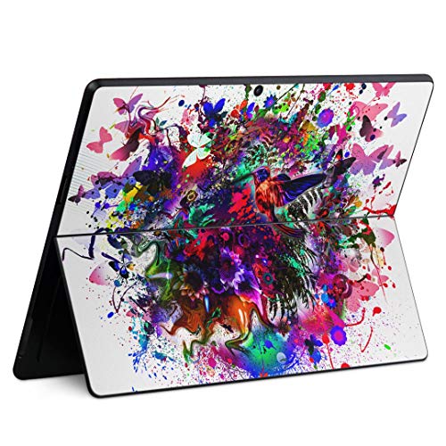 igsticker Schutzfolie für Microsoft Surface Pro9 / Pro8 /Pro X Ultra Dünn Premium Schutzfolie Rückseite Sticker Skin Decal Cover Universal Tablet Paint Bunt Bird Cover