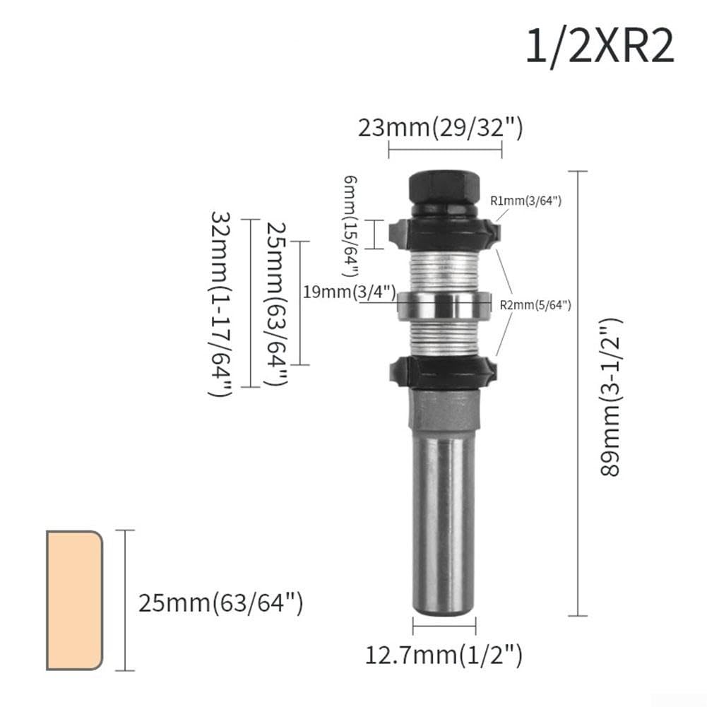 Fresa Doble Rodamiento R1 Corte para preciso para madera Fresa(R2)